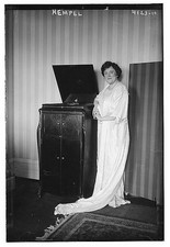Photo:Frieda Hempel Standing by Phonograph ca 1915 1920 picture