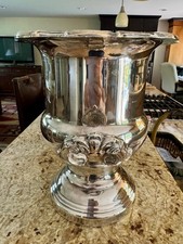 Silverplate Handled Pedestal Champagne Ice Bucket picture