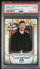 2026 Topps Chrome Veefriends Jimmy Mr Beast Gold Refractor /50 PSA pop 1/1 picture