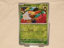 Pokémon TCG Grubbin 009/142 – SV07 Stellar Crown Common Reverse Holo Card – Mint picture