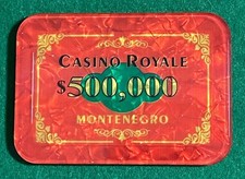 $500,000 James Bond Casino Royale Poker Plaque (Certified Replica) picture