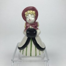 VTG Holland Mold Girl Christmas Caroler Hand Painted Porcelain Figurine picture
