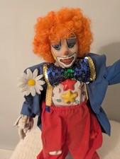 Vtg  Gorgeous 1970'S-1980'S Danbury Mint Twinkles The Circus Porcelain Clown picture