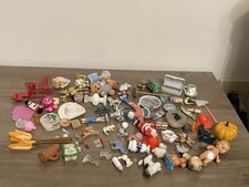 Miniature Trinket Items For Trinket Shelf Lot Toys  80 + Pieces Vintage Tiny VTG picture