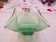 VTG Emerald Green Viking Glass Dish picture