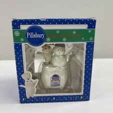 Pillsbury Doughboy Poppin'Fresh Christmas Ornament Snowman All Purpose Flour New picture