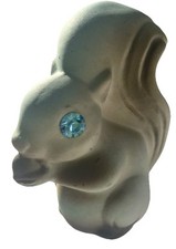 Vtg Roselane Pottery Calif MCM SPARKLER EYES Ceramic Kitsch Figurine Squirrel picture