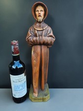 Vintage Saint Francis of Assisi statue figurine religious art chalk picture