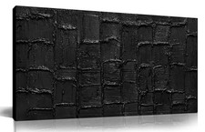 Abstract Painting Wall Art for Living Room Black Wall Decor for Bedroom Minim... picture
