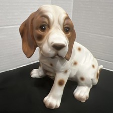 Vintage Royal Crown Cocker Spaniel Figurine Brown & White Dog Pristine - Japan picture