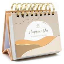 Happier Me - Peach Daily Affirmation Calendar with Inspirational Quotes picture