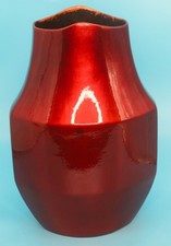 John Richard Burnt Orange Faceted Porcelain Vase 50-5030841 NIB picture