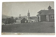 Mt. Grange Hall Church & Schoolhouse ~ East Andover NH ~ Antique 1910s Postcard picture