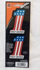 Harley Davidson Old School  AMF #1 Decals/Sticker Set 2pcs Official Harley picture