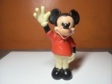 1977 Gabriel Industries Mickey Mouse “Waving” Rubber Figure Walt Disney 4” picture