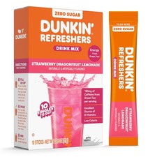 Singles To Go Dunkin' Refreshers, Strawberry 0.1 Ounce (Pack of 10) picture