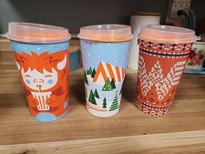 WHATABURGER 75th Anniversary Limited Edition 32 oz Christmas Cups Set of 3 New picture