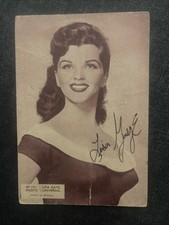 Vintage Lisa Gaye Signature Original Autograph Cinema Postcard picture