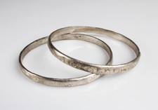 A Pair of 925 Silver Bracelets picture
