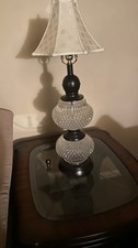 Vintage MCM Double Bulb Hobnail Lamps (2) picture