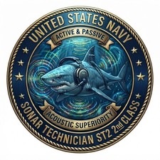 Sonar Technician ST2 2nd Class PO Rate US Military 4