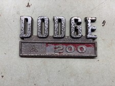 DODGE 200 Emblem Van Grille Truck Fender Emblem 1969 70 71  OEM Original picture