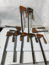 Vintage Jorgensen Cast Iron Bar Clamps Lot 9x Cabinet Woodworking 3700 Series  picture