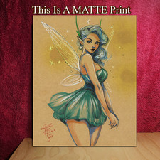 Faerie Fantasy OC Color Illustration Mixed Media Fine Art Print 8.5x11 - Keyeske picture