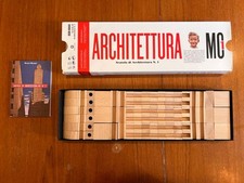 Bruno Munari Wooden Architecure Building Blocks Set for Kids, all parts included picture