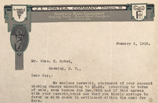 1919 JE Porter Company Payment Demand Letterhead Ottawa IL Illinois Barn Equip picture