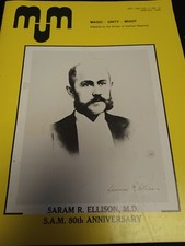 Saram R. Ellison M.D. MUM Society of American Magicians Magazine Issue 1982 picture