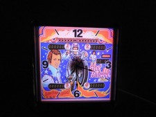 Bally Evel Knievel Pinball Backglass LED lighted Display Clock brand new picture