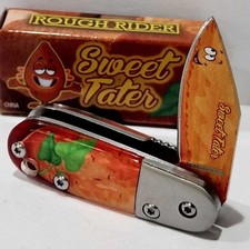 Rough Rider MINI Orange Sweet TATER Spring Open Assisted A/O Pocket Knife EDC picture