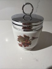 Vintage 1961-1983 Royal Worcester Evesham Porcelain Egg Coddler picture