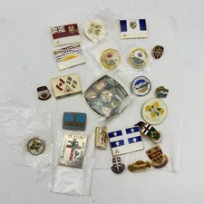 Vintage Scouts Canada Pin Lot Provincial Badges CJ85 Jamboree Quebec Ontario picture