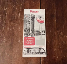 Vintage 1964 Frontier Beeline Gasoline Station Denver Highway Road Map picture