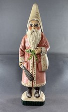 VAILLANCOURT 1994 Country Home Santa's Club Santa Chalkware Christmas Figure  picture