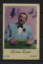 Xavier Cugat Vintage Movie Film Star Trading Card No. C-26 picture