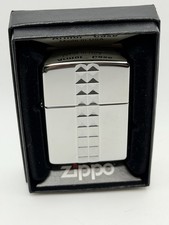 2018 Dimensional Cubes Deep Carve High Polish Chrome Zippo Lighter NEW picture
