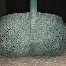 Rare 19th Century Shelton Sisters Hand-Woven Basket picture