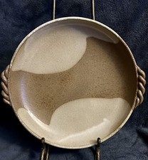 Mid-Century Japanese Ikebana Suiban Bowl With Handles 12.5”D Signed picture
