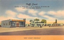 Las Cruces New Mexico Neff Court Vintage Postcard AA58554 picture