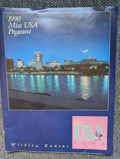 Rare 1990 Miss USA pageant program 1st African American black history book picture