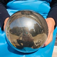 10.5LB Natural Chalcopyrite Sphere Reiki Healing Stone of Abundance Crystal Ball picture
