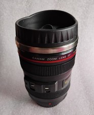 Canon Lens Travel Coffee Mug 24-105mm Replica Stainless Steel Thermos Cup Lid picture