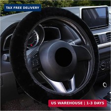 Fuzzy Car Steering Wheel Cover, Anti-Slip Soft Plush Steering Wheel Protector, 1 picture