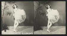 Summer Woman Model c1900 Old Photo 3 picture