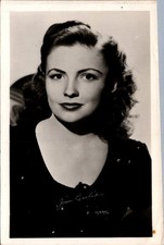 Joan Leslie Signed W.J. Gray Real Photo Postcard RPPC Vintage Hollywood Star picture