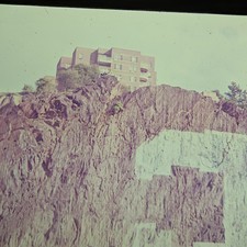 c1970s Spuyten Duyvil Bronx NY Columbia Univ Big C Rock Harlem River 35mm Slide picture