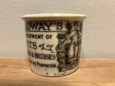 Antique Ointment Pot Pictorial Holloway’s Ointment Oxford Street London picture